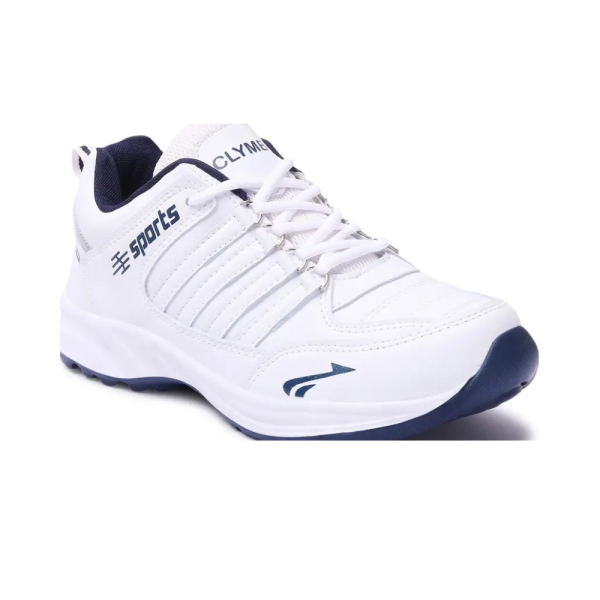 cosko Lace up walking outdoor waterproof running Running Shoes For Men (White , 8)