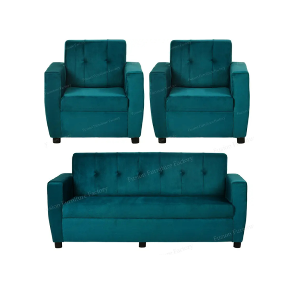 Flipkart Perfect Homes Rapid Quality l Living room Sofa l Jute Fabric 3 Seater Sofa (Finish Color - Blue & Grey, DIY(Do-It-Yourself))